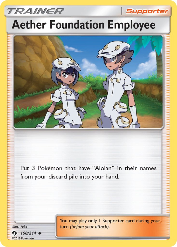 Aether Foundation Employee Pokémon card