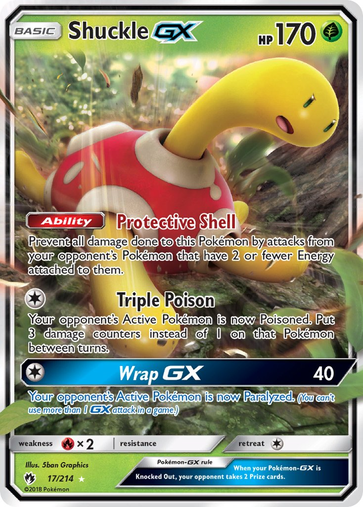 Shuckle GX Pokémon card