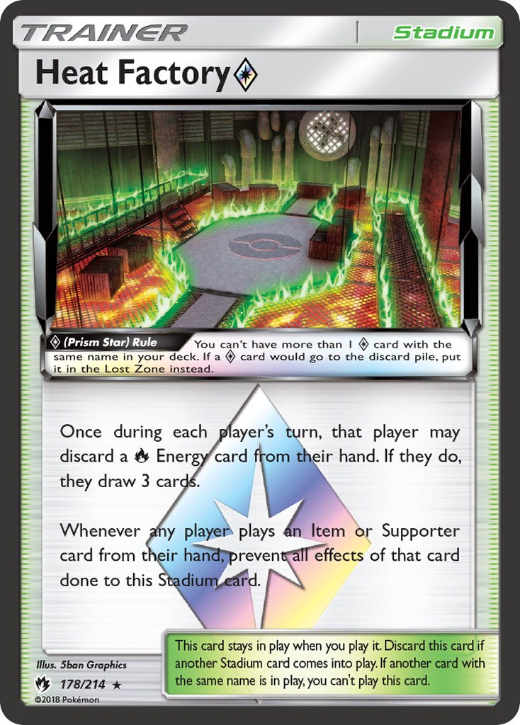 Heat Factory Prism Star Pokémon card