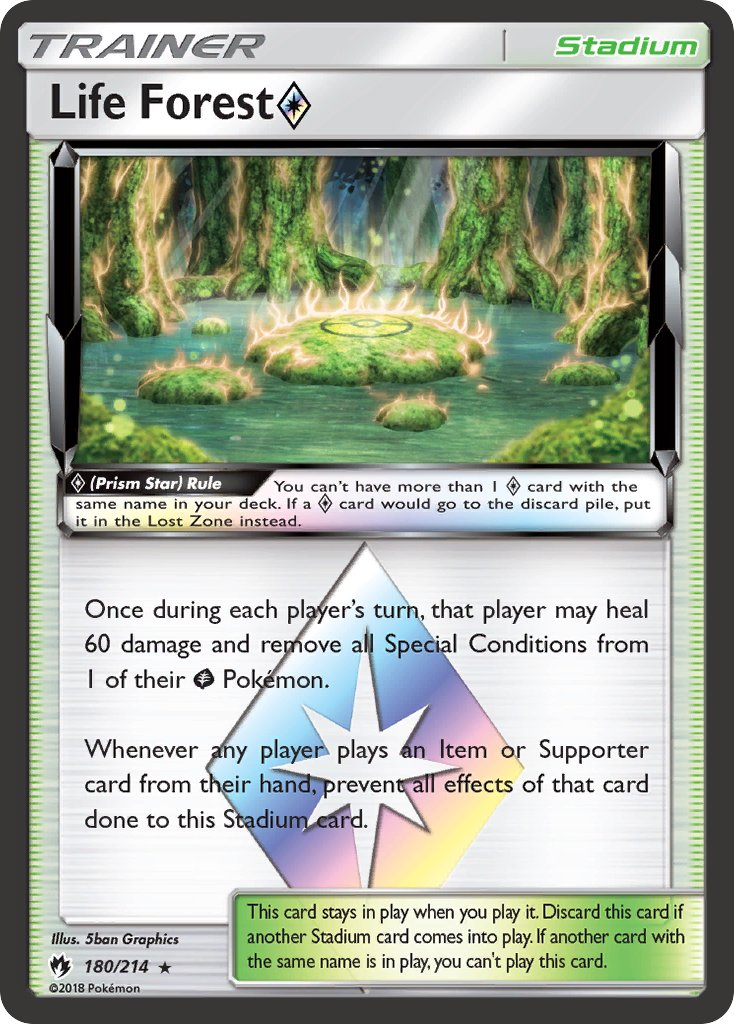 Life Forest Prism Star Pokémon card