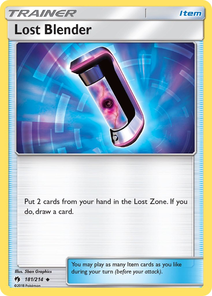 Lost Blender Pokémon card