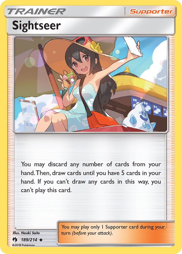 Sightseer Pokémon card