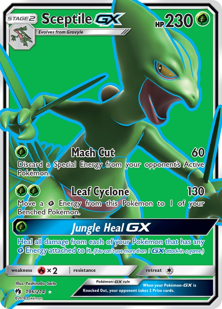 Sceptile GX Pokémon card