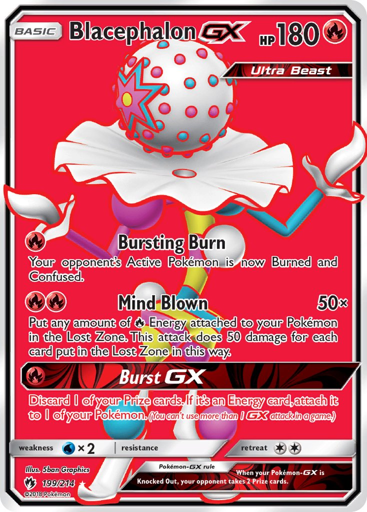 Blacephalon GX Pokémon card