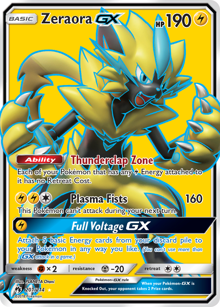Zeraora GX Pokémon card