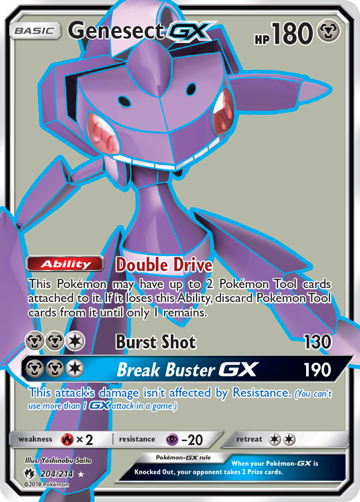 Genesect GX Pokémon card