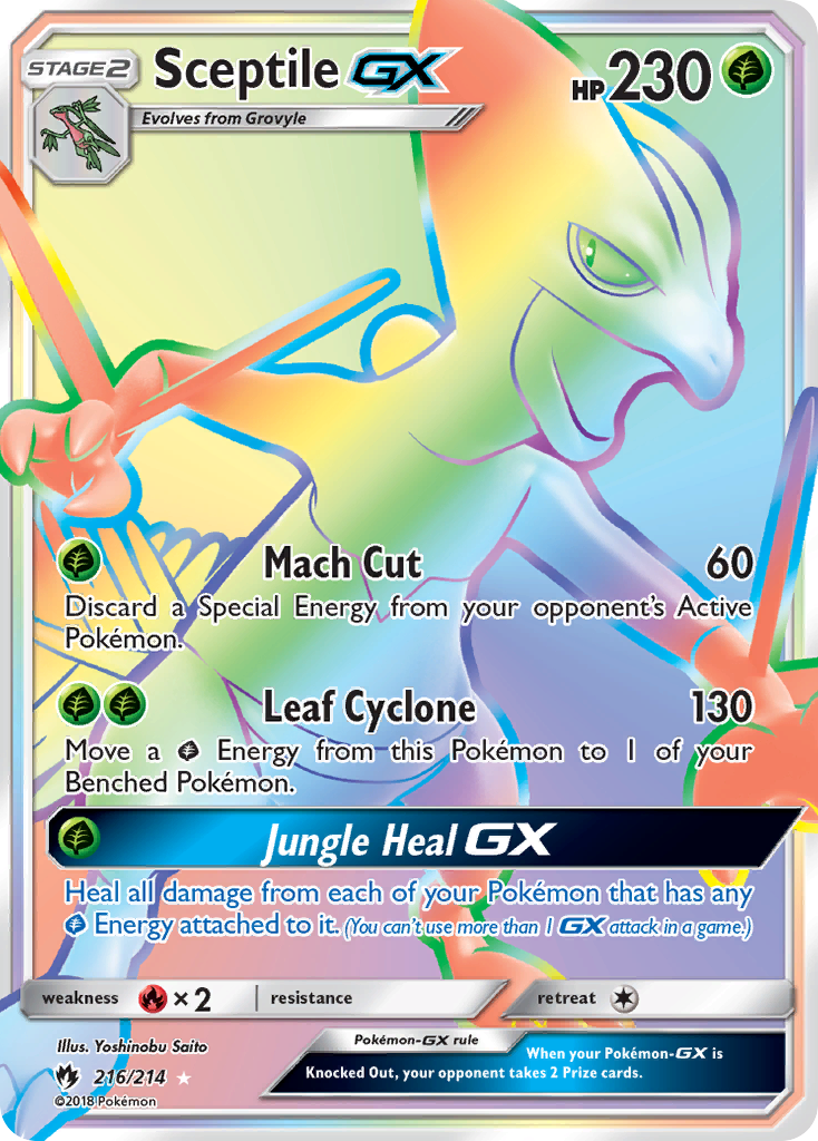 Sceptile GX Pokémon card