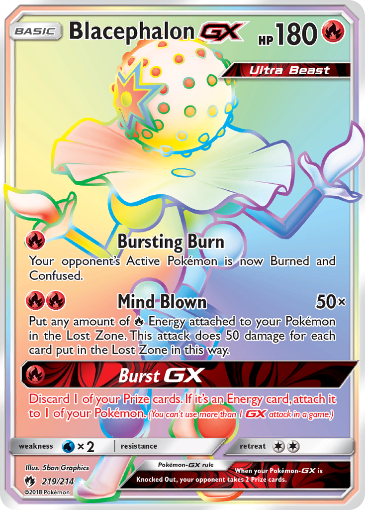 Blacephalon GX Pokémon card