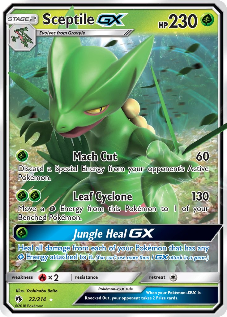 Sceptile GX Pokémon card