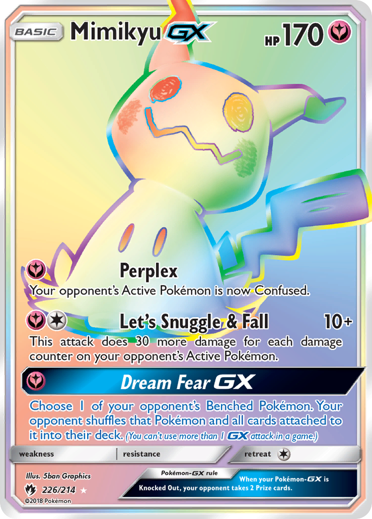 Mimikyu GX Pokémon card