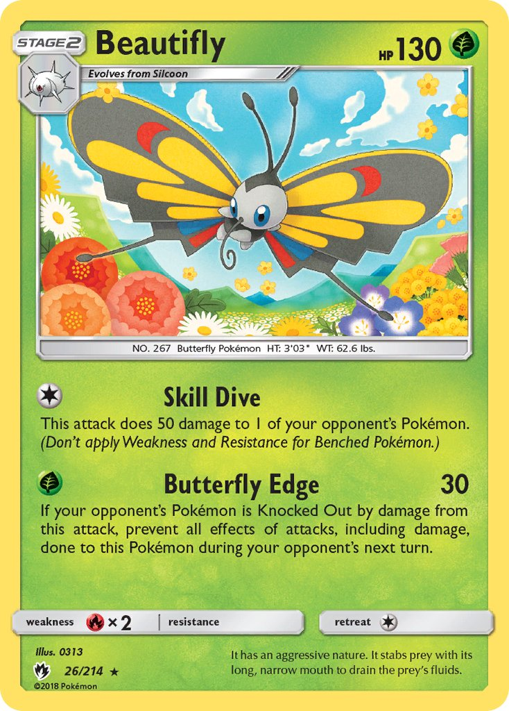Beautifly Pokémon card