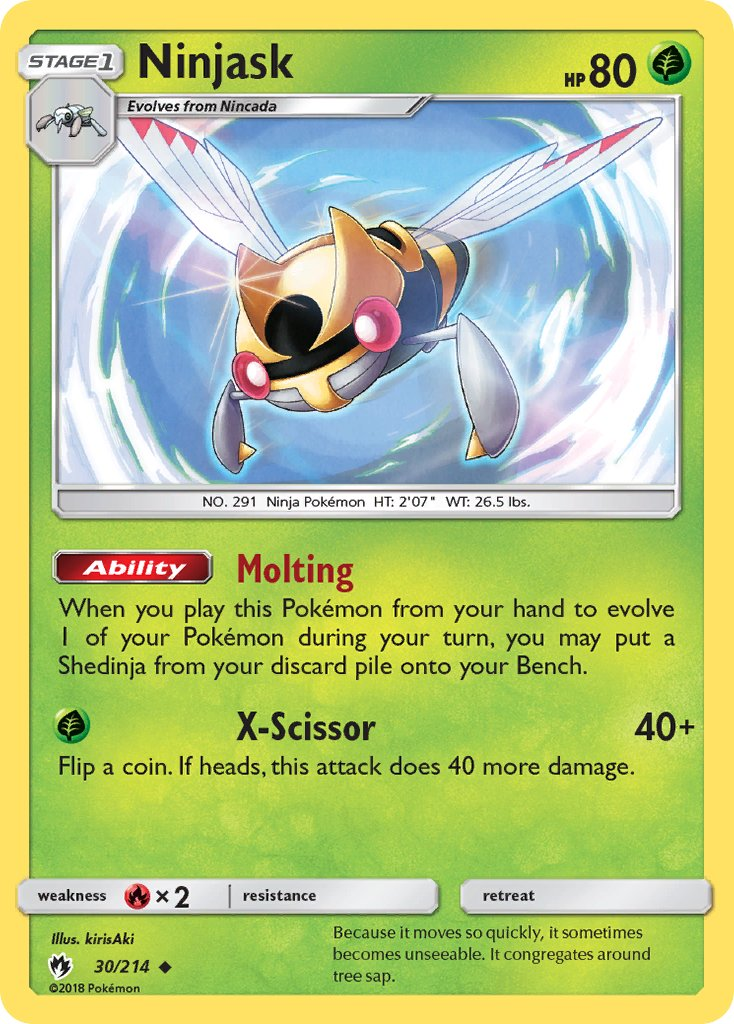 Ninjask Pokémon card