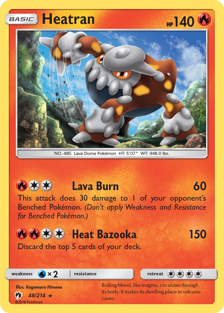 Heatran Pokémon card
