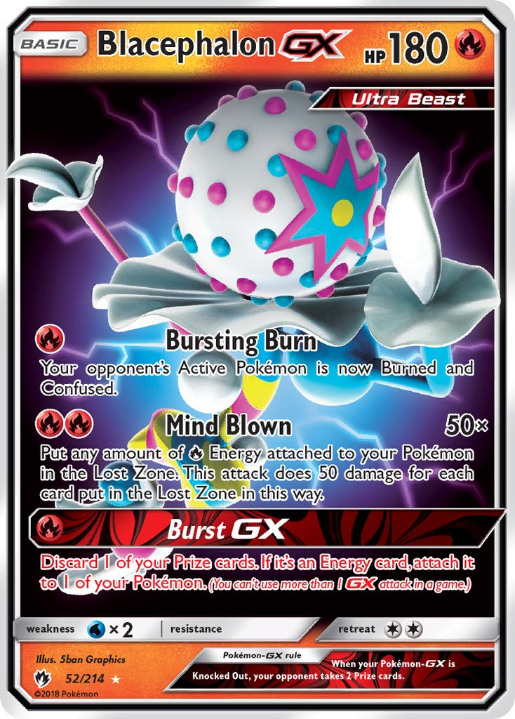 Blacephalon GX Pokémon card