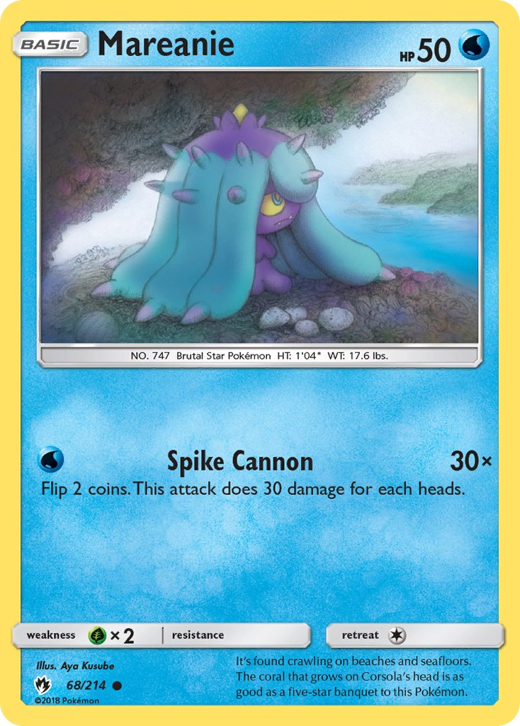 Mareanie Pokémon card