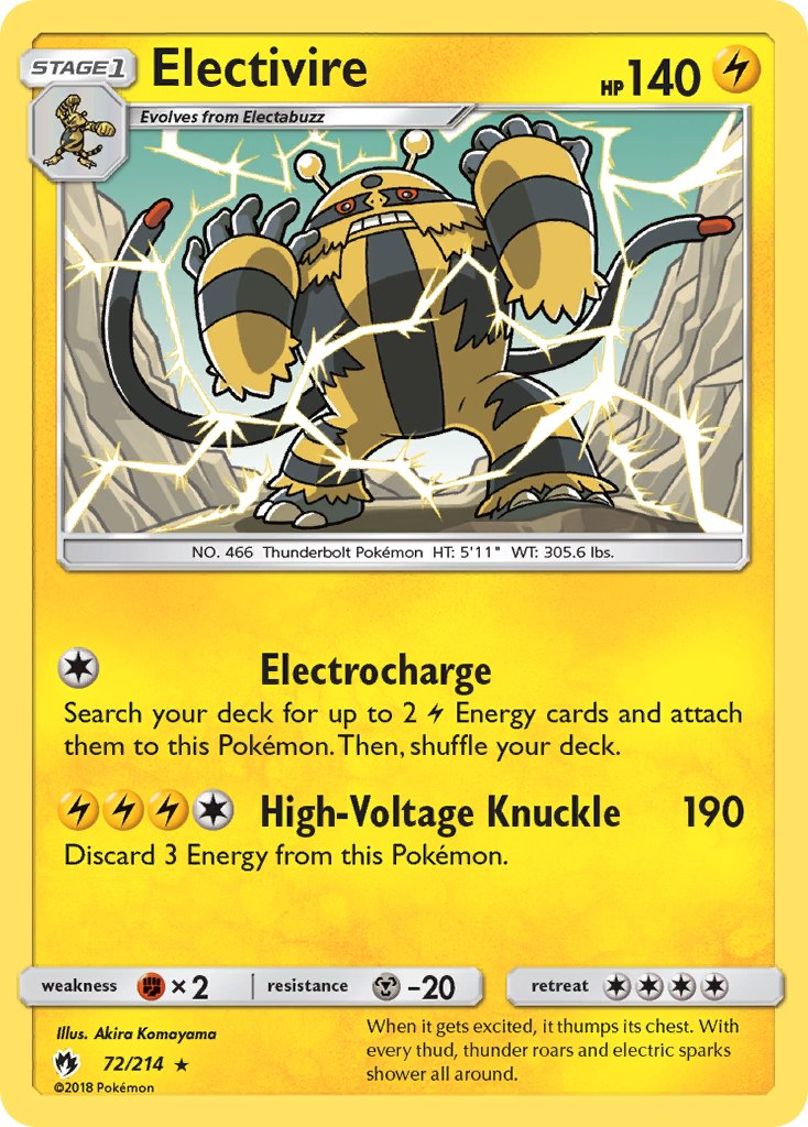 Electivire Pokémon card