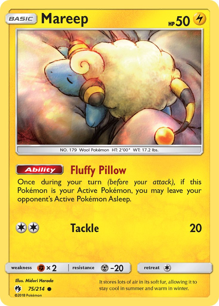 Mareep Pokémon card