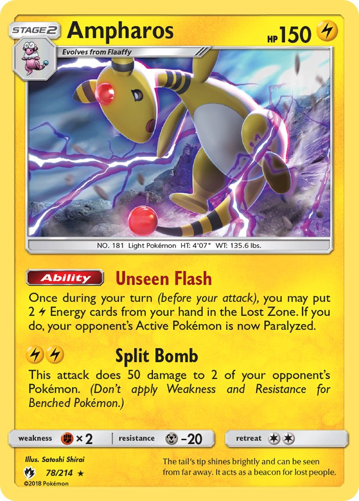 Ampharos Pokémon card