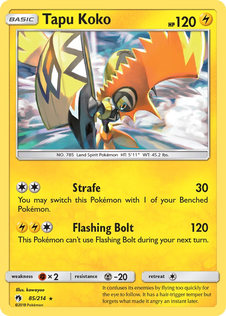 Tapu Koko Pokémon card