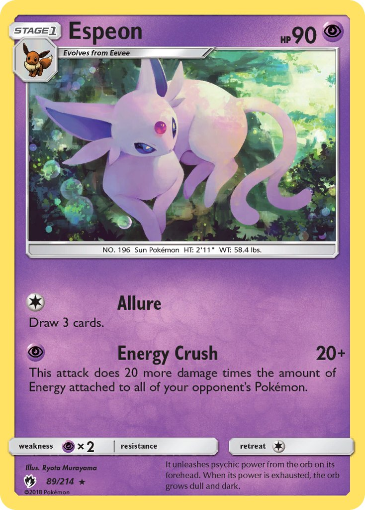 Espeon Pokémon card
