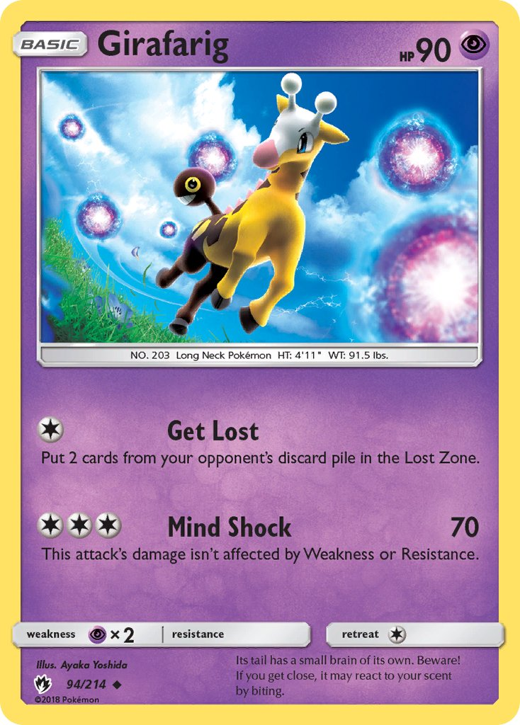 Girafarig Pokémon card