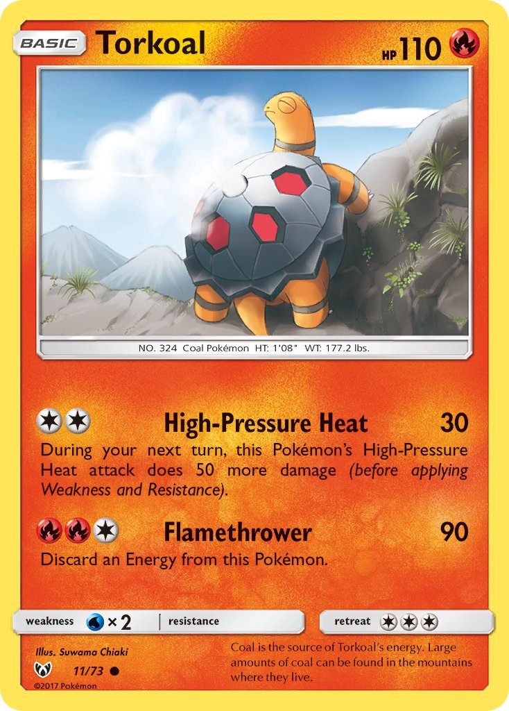 Torkoal Pokémon card