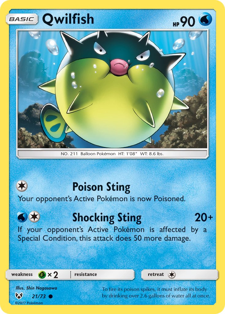 Qwilfish Pokémon card