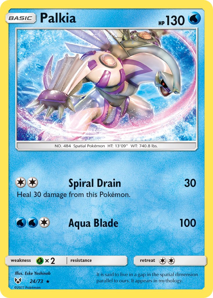 Palkia Pokémon card