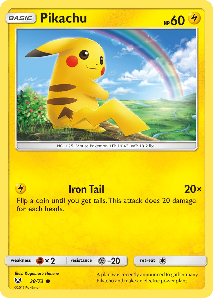 Pikachu Pokémon card