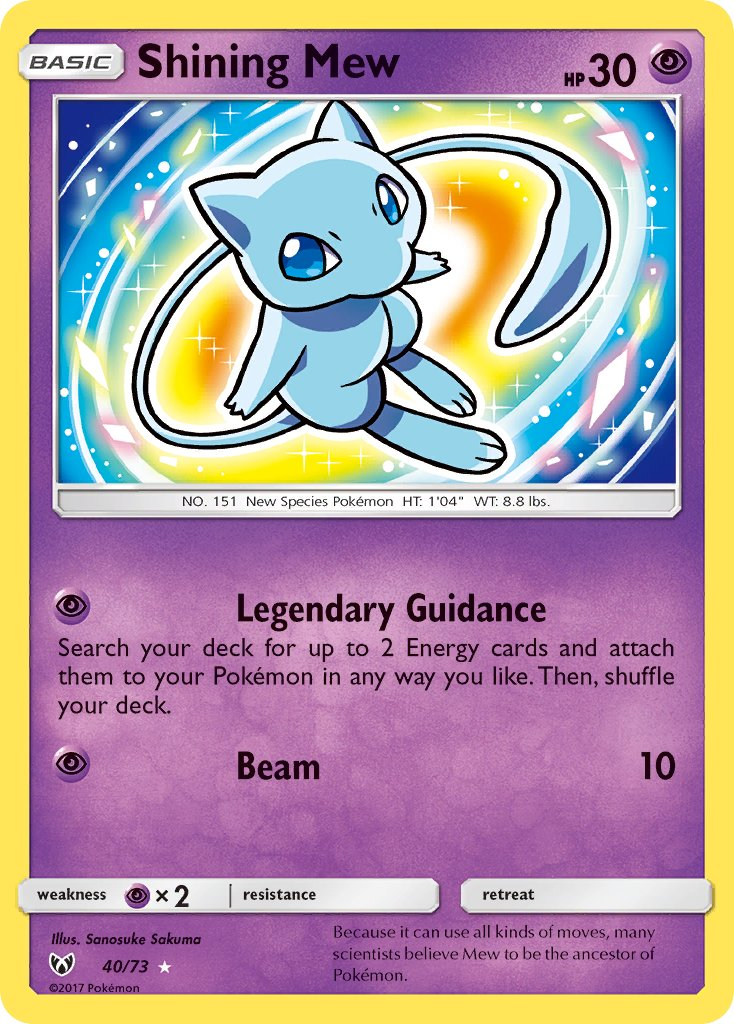 Shining Mew Pokémon card