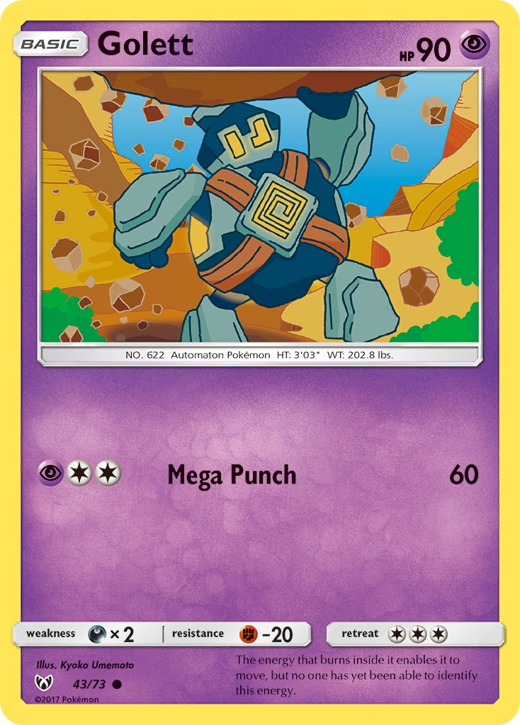 Golett Pokémon card