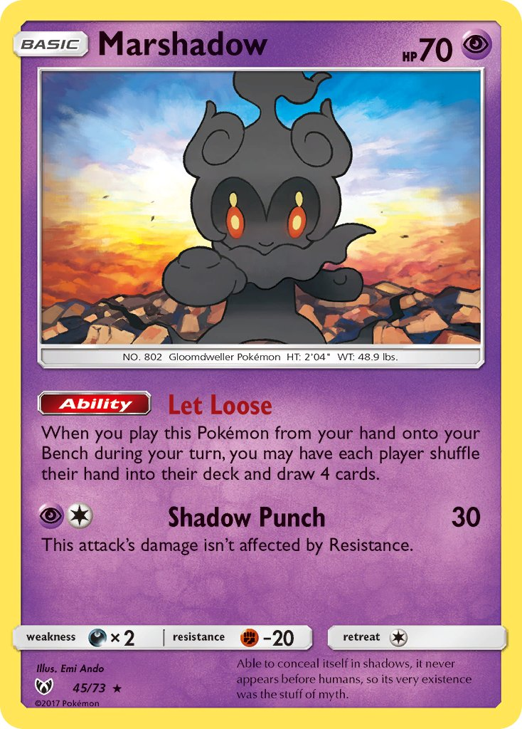 Marshadow Pokémon card