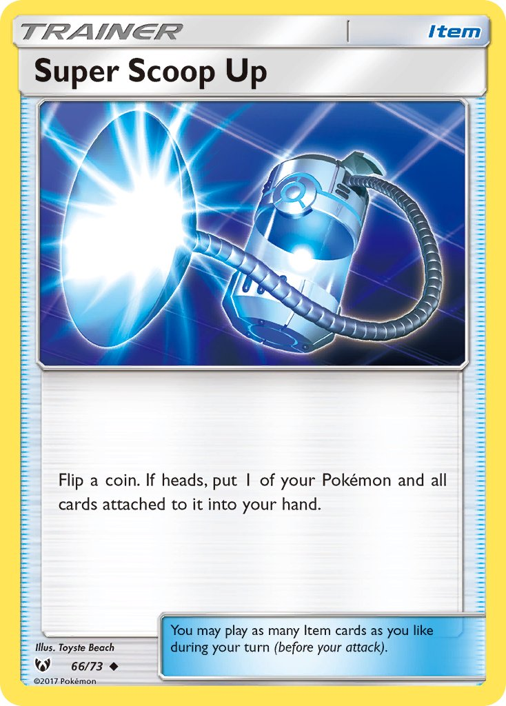 Super Scoop Up Pokémon card