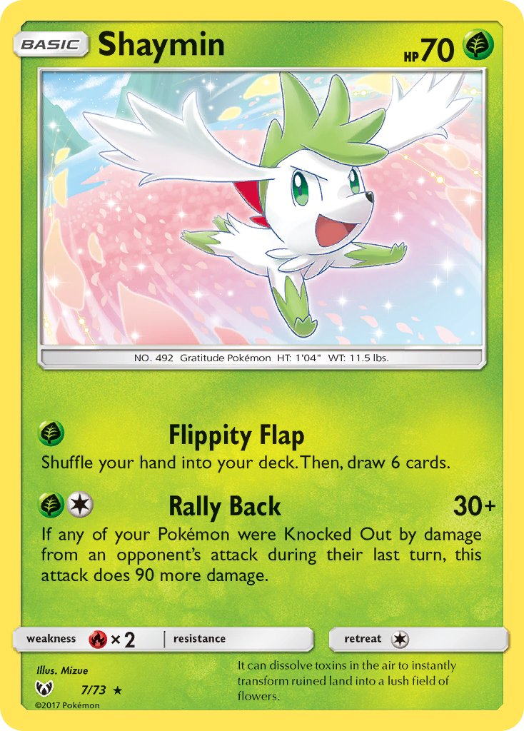 Shaymin Pokémon card