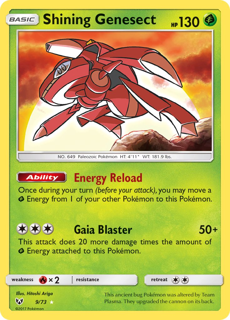 Shining Genesect Pokémon card