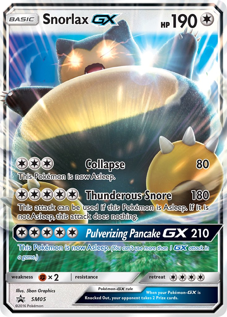 Snorlax GX Pokémon card