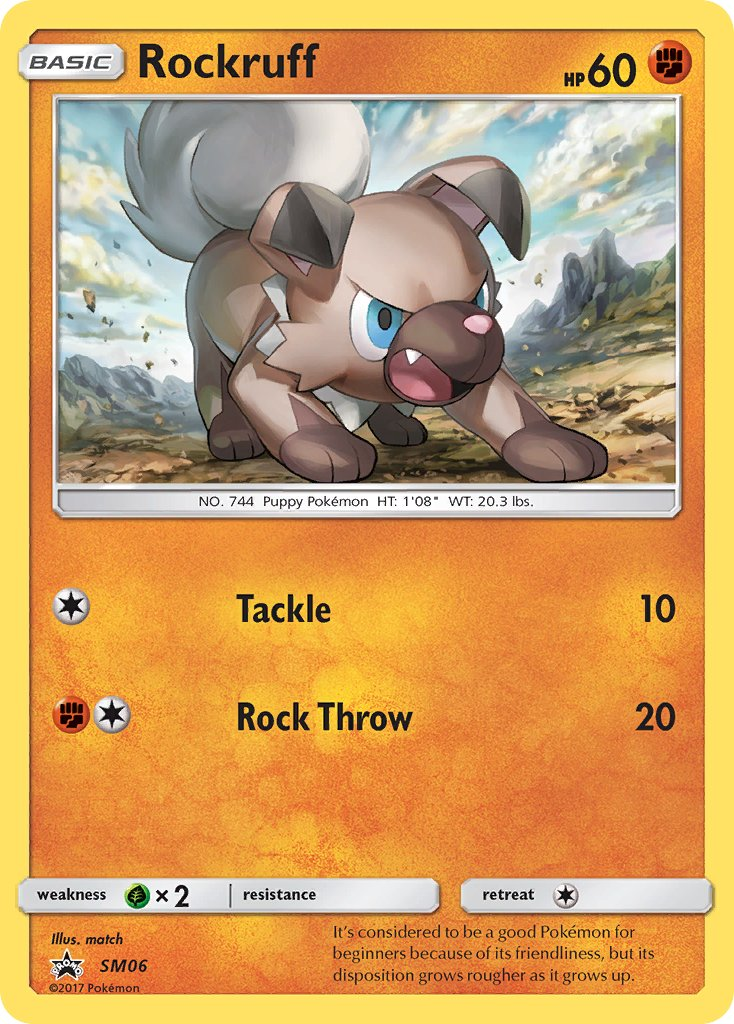 Rockruff Pokémon card
