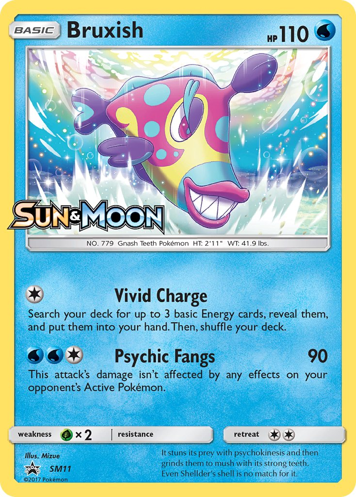 Bruxish Pokémon card