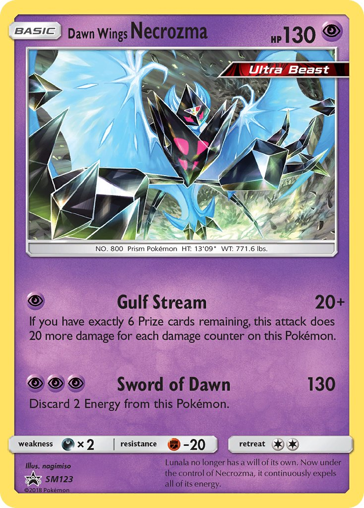 Dawn Wings Necrozma Pokémon card