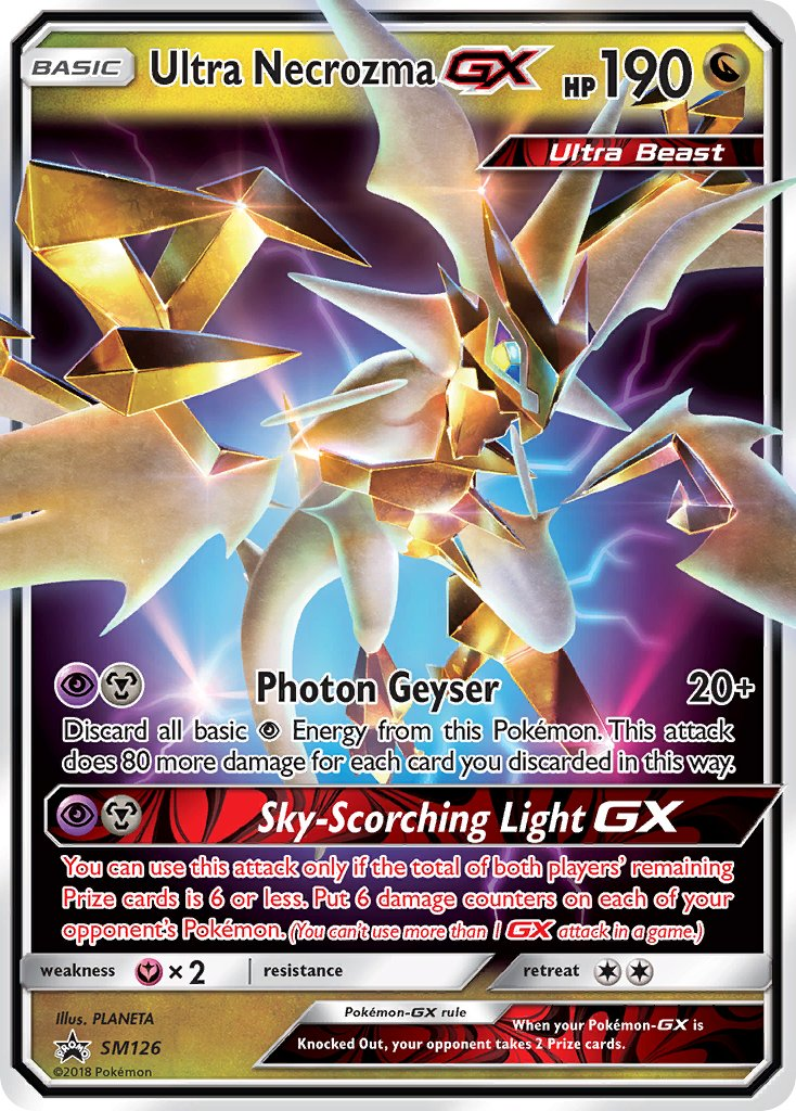 Ultra Necrozma GX Pokémon card