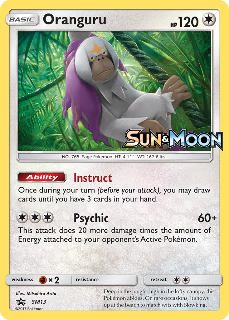 Oranguru Pokémon card