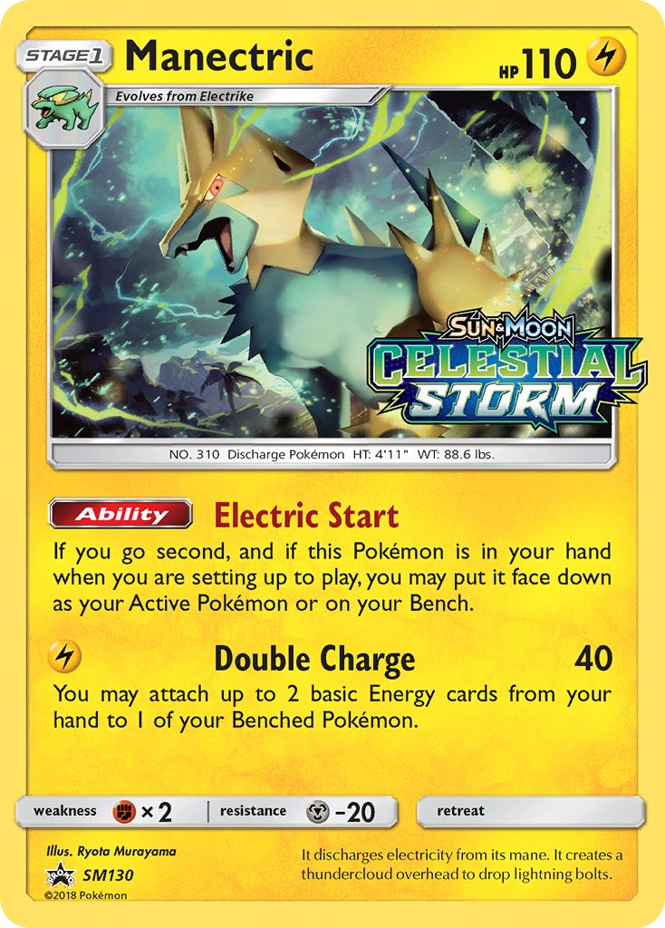 Manectric Pokémon card