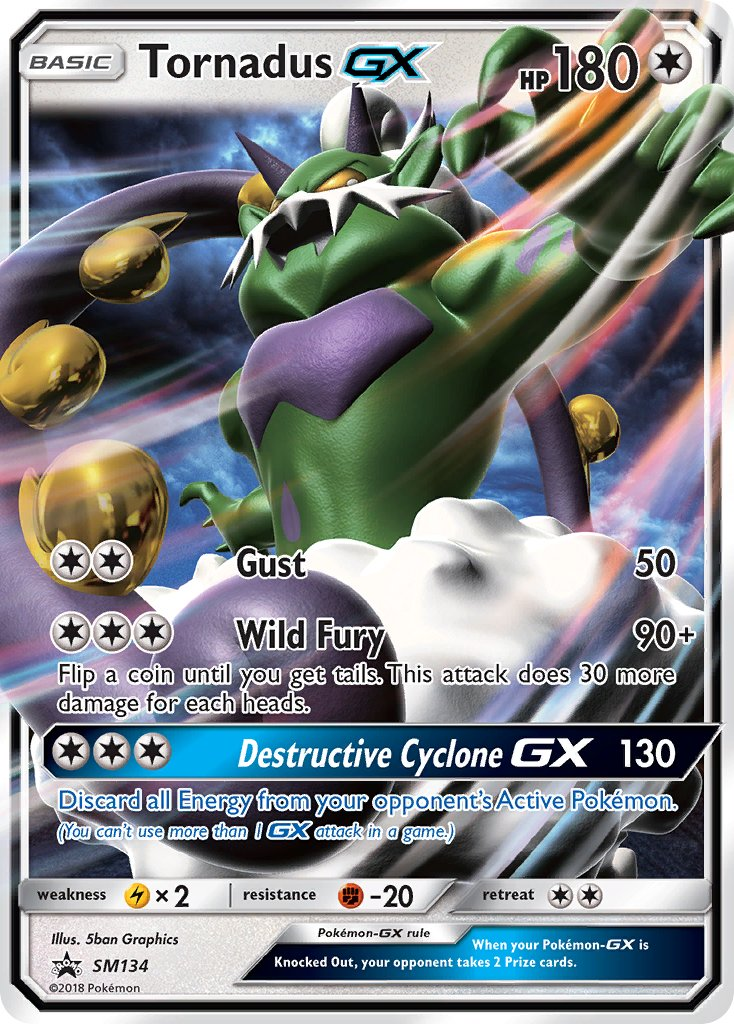 Tornadus GX Pokémon card