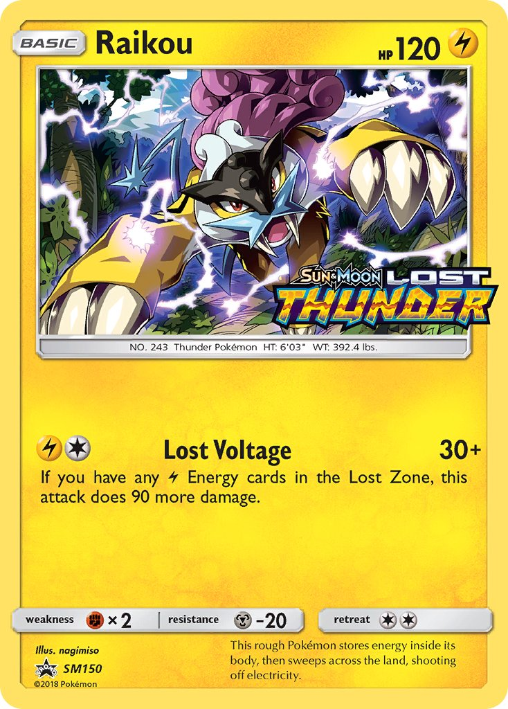 Raikou Pokémon card