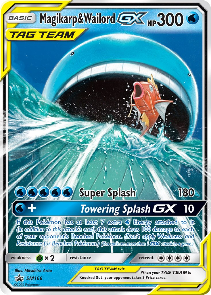 Magikarp & Wailord Tag Team GX Pokémon card