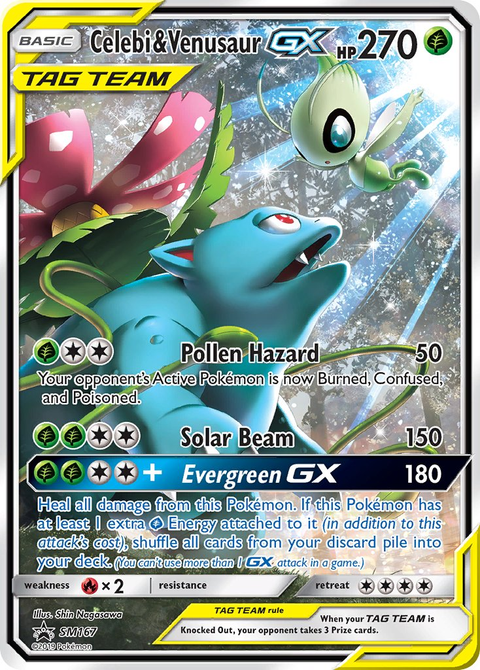 Celebi & Venusaur Tag Team GX