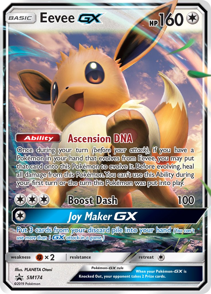 Eevee GX Pokémon card