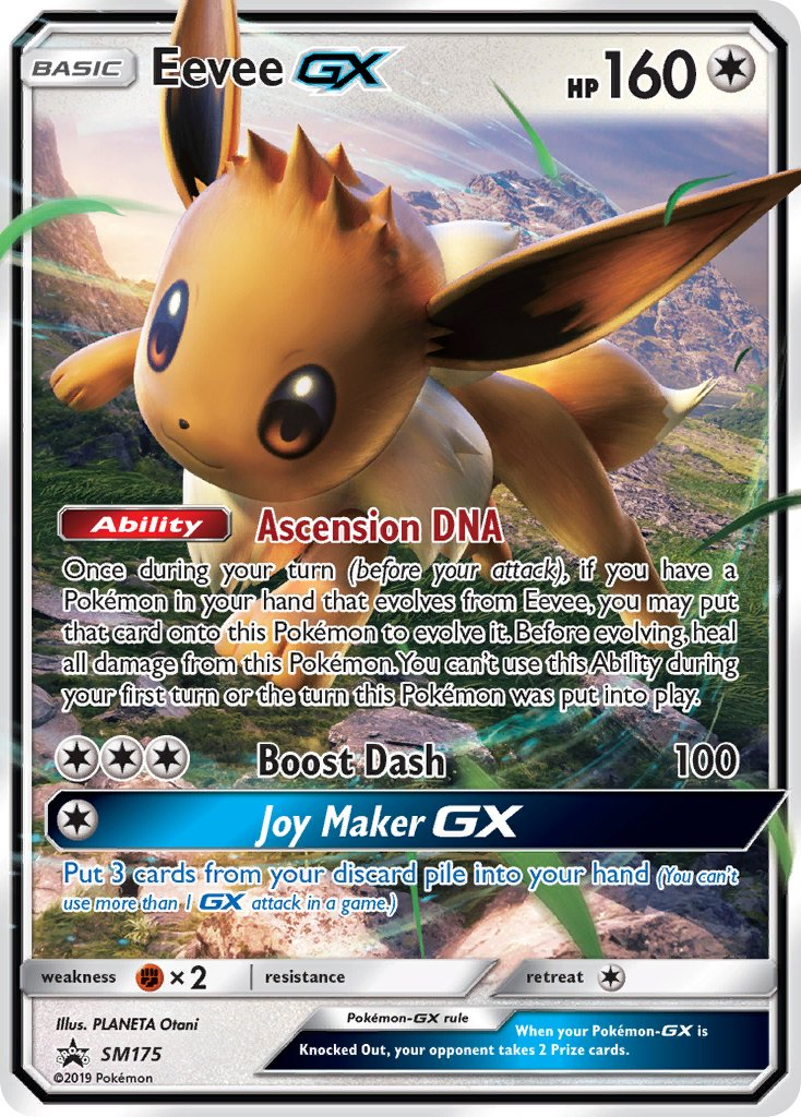 Eevee GX Pokémon card