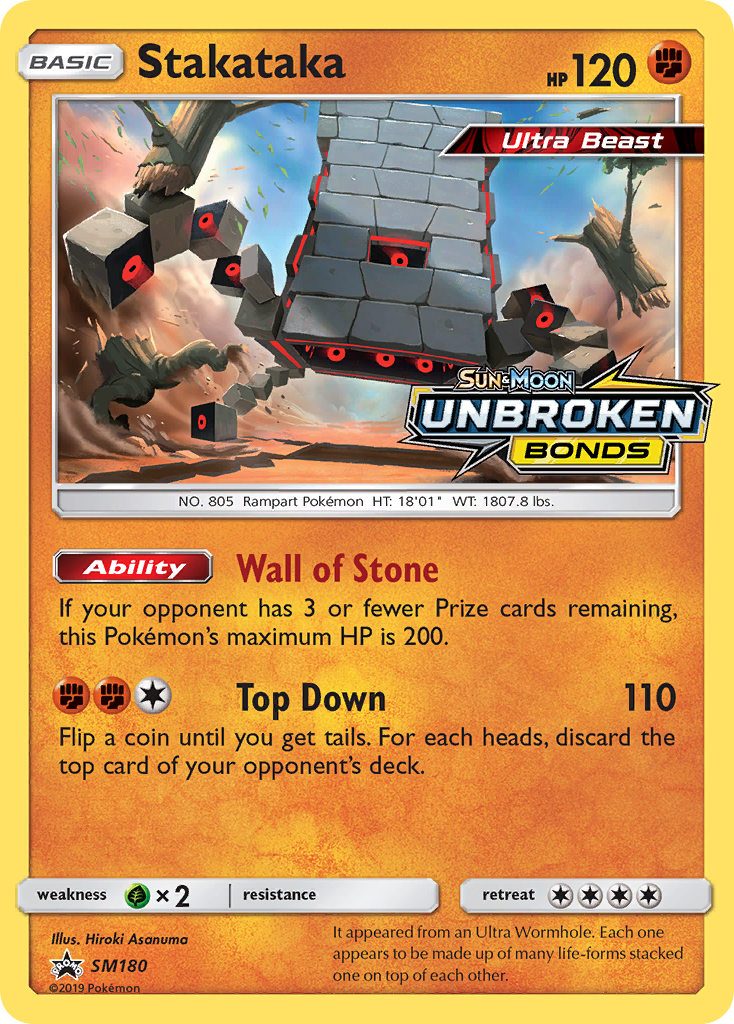 Stakataka Pokémon card