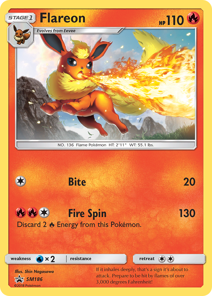 Flareon Pokémon card